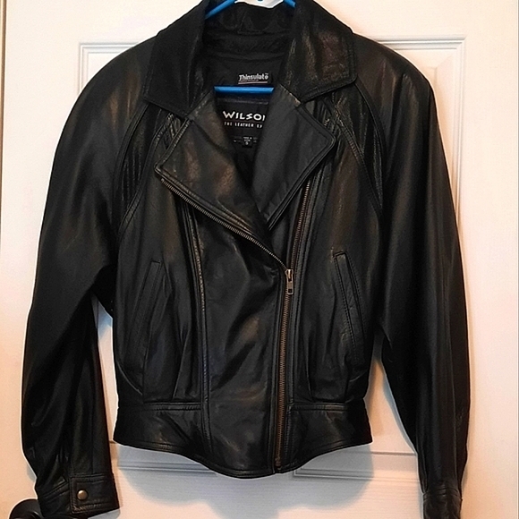 NWOT Wilson's Vintage Sz Small Genuine Leather Jacket